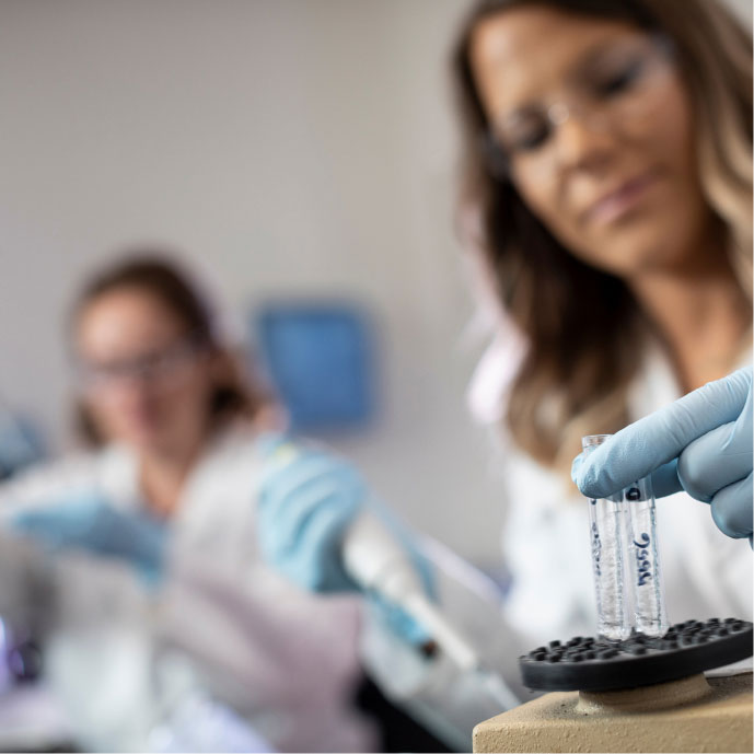 Wetenschappers in een laboratorium
